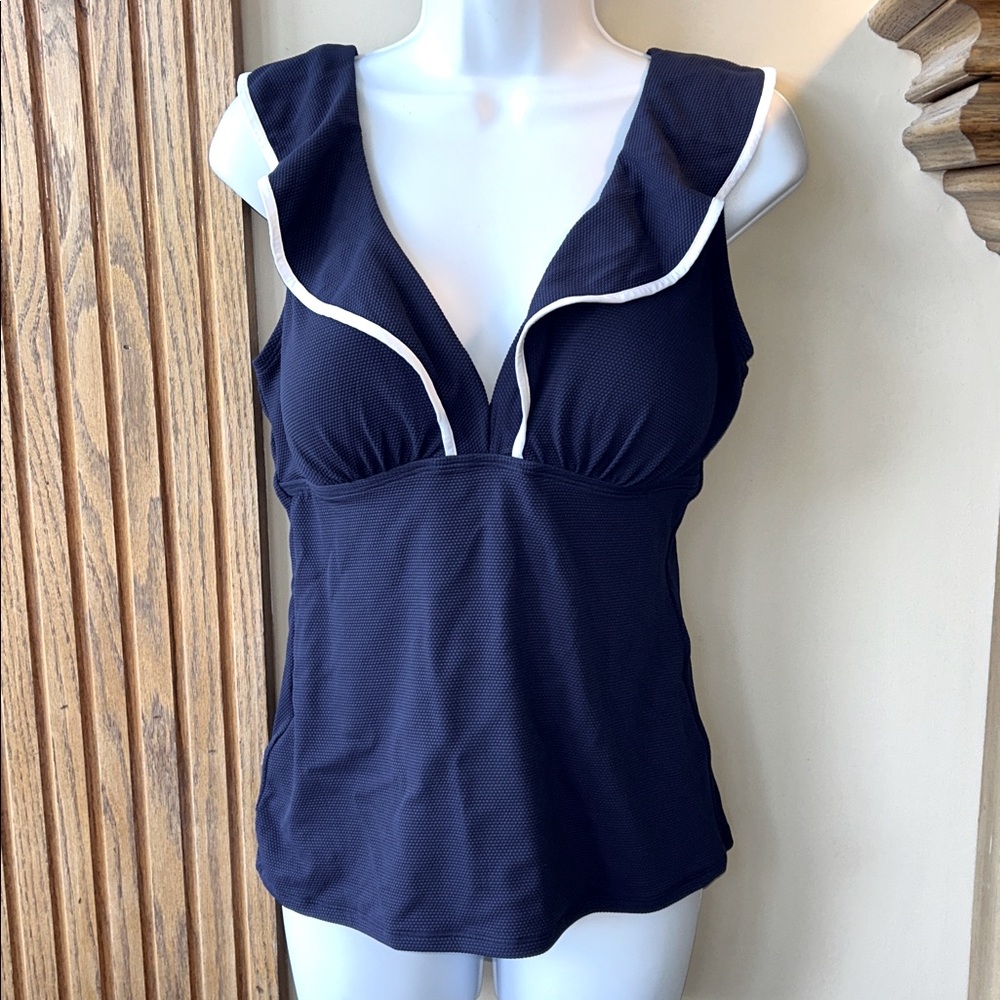 Tommy Bahama Island Cays Cabana ruffled Tankini - Medium - New - Picture 3 of 7